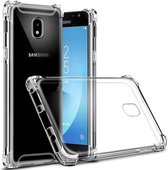 Transparant TPU Hoesje met versterkte randen Geschikt voor Samsung Galaxy J7 2017