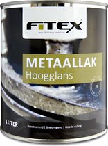 Fitex-Metaallak-Hoogglans-Ral 9004 Signaalzwart 1 liter