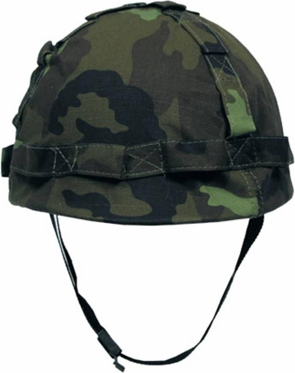 US Army helm kunststof, met hoes M 95 CZ camouflage