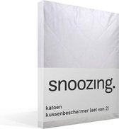 Snoozing - Kussenbeschermer - 40x60 cm - Set van 2 - Wit