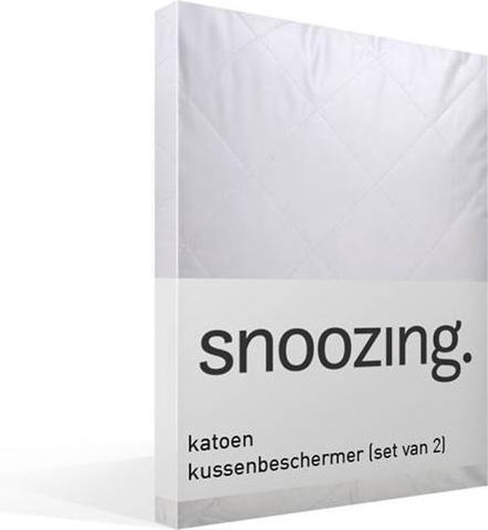 Foto: Snoozing kussenbeschermer 40x60 cm set van 2 wit