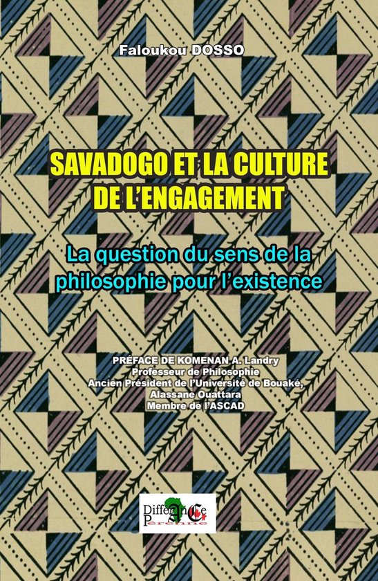 SAVADOGO ET LA CULTURE DE L'ENGAGEMENT - cover