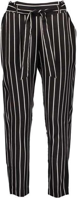 Blue Seven dames broek zwart/wit 'paperbag' - maat 38 | bol.com