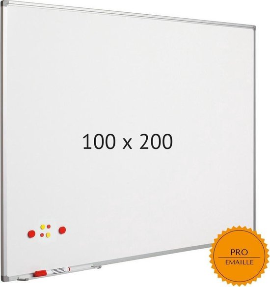 snor Il aanvulling Smit Visual Whiteboard 100x200cm Softline | bol.com