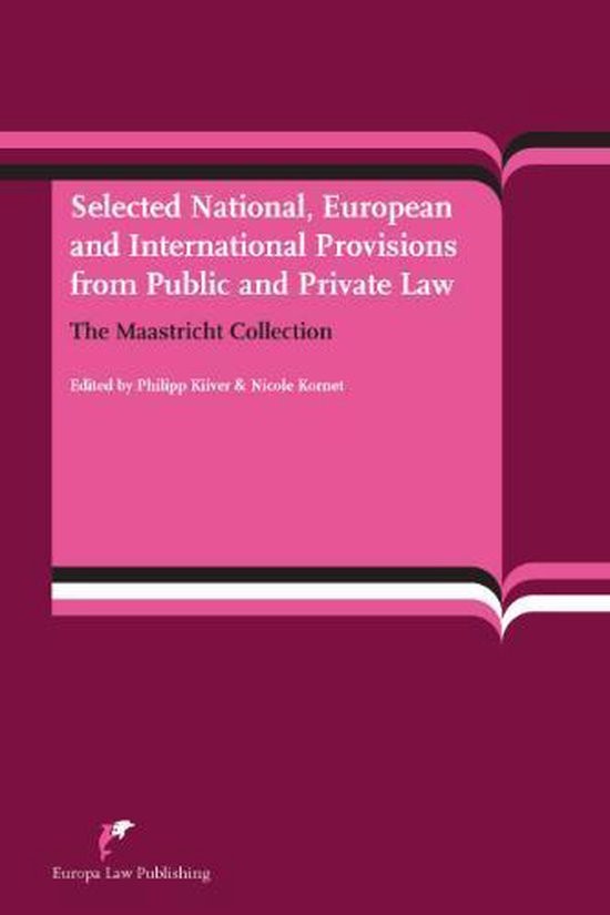 Selected National, European and International Provisions fro ... - cover
