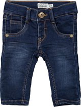 Dirkje Jongens Broek - Dark blue jeans - Maat 74