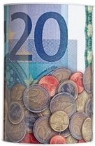 Spaarpot 20 euro biljet 15 x 22 cm