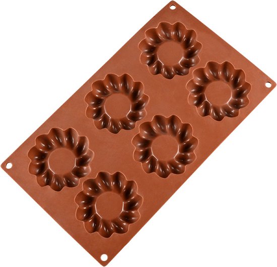 Siliconen Bakvorm Koekjes Krans - Chocolade - 6 Stuks | bol.com