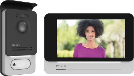 PHILIPS 2-draads video-touchscreen ultraplat kleuren 7-inch WelcomeEye  Connect | bol.com