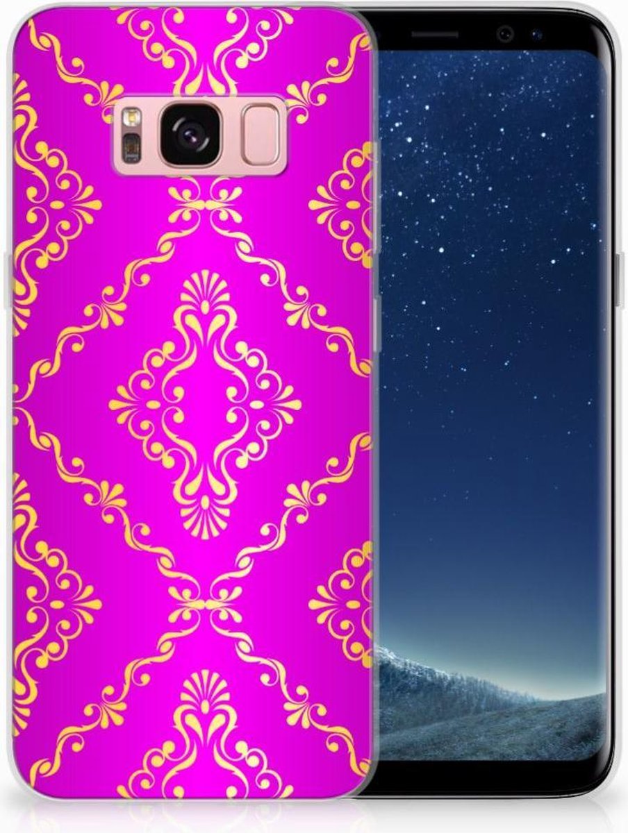 Siliconen Hoesje Samsung Galaxy S8 Barok Roze