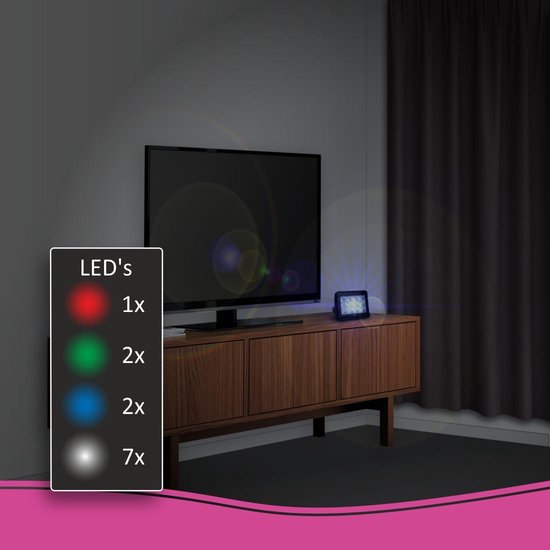 ELRO ADTV4 TV Simulator Anti Inbraak en Diefstal met LED verlichting - Inclusief timer