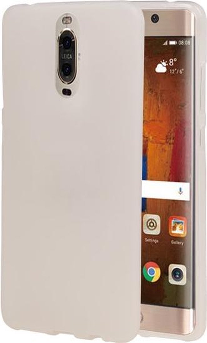 BestCases.nl Huawei Mate 9 Pro TPU back case hoesje transparant Wit