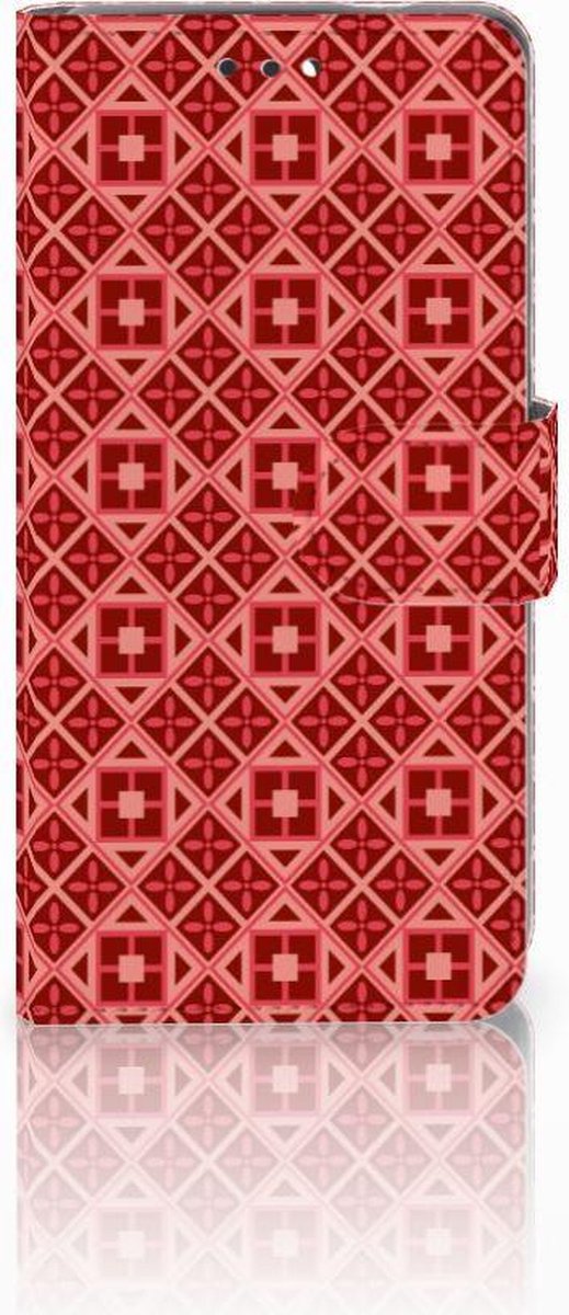 Nokia 3.1 (2018) Telefoon Hoesje Batik Rood