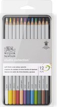 Winsor & Newton Studio Collection Crayons de couleur doux à noyau épais 12 pièces