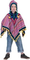 Verkleedkleding | Peruaanse Poncho Kind | Maat One size | Kinderen | Unisex | Carnavalskleding