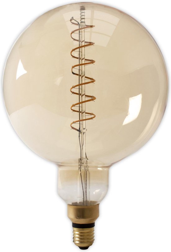 Huisdieren toewijding risico Calex - LED Lamp Mega Globe 3W E27 250 lm XXL Gold - Dimbaar met led dimmer  - (200mm... | bol.com