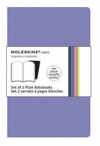 Moleskine Set of 2 Volant Notebooks Plain Purple Pocket