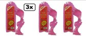 3x Crepe guirlande brandveilig rose/cerise 24m