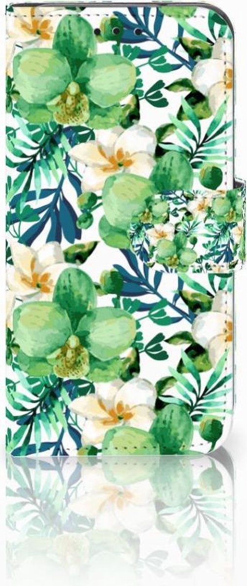 Samsung Galaxy S10e Hoesje Orchidee Groen