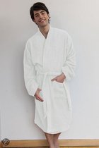 Comfy Co Kimono Robe badjas, kleur White, Maat S/M