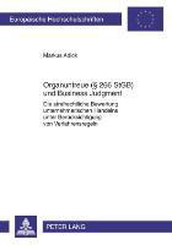 Organuntreue (§ 266 StGB) und Business Judgment - cover