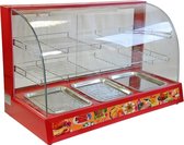 KuKoo 90cm brede glazen voedselverwarmer - Etalage - etagere