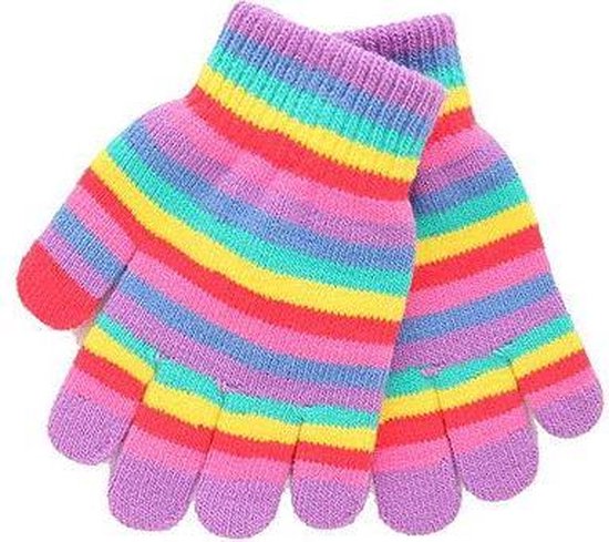 skelet lichten Boekhouder Regenboog kinder handschoenen | bol.com