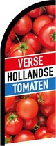 Beachflag - Verse Hollandse Tomaten - Vlag + Hengelsysteem - Actievlag.nl