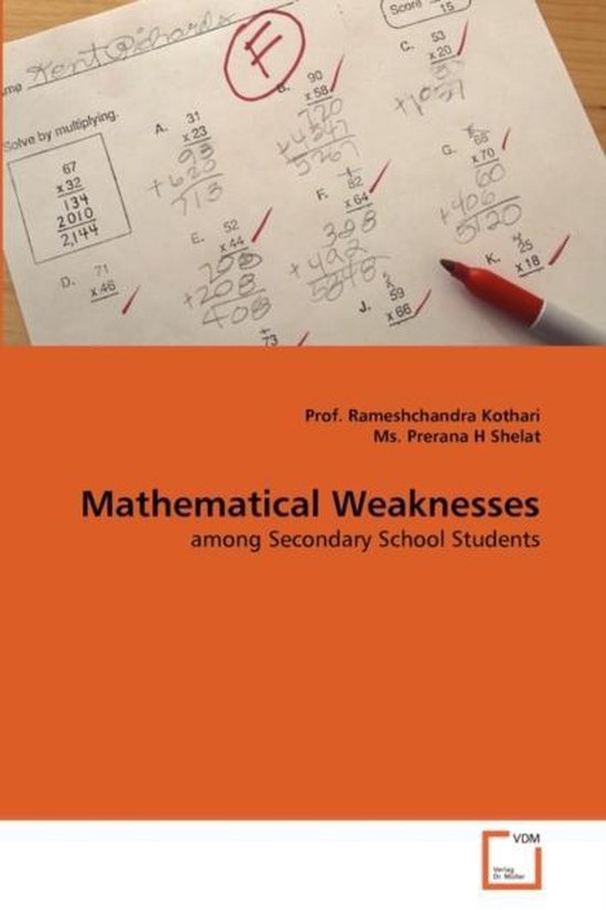 Mathematical Weaknesses | 9783639330632 | Prof Rameshchandra Kothari ...