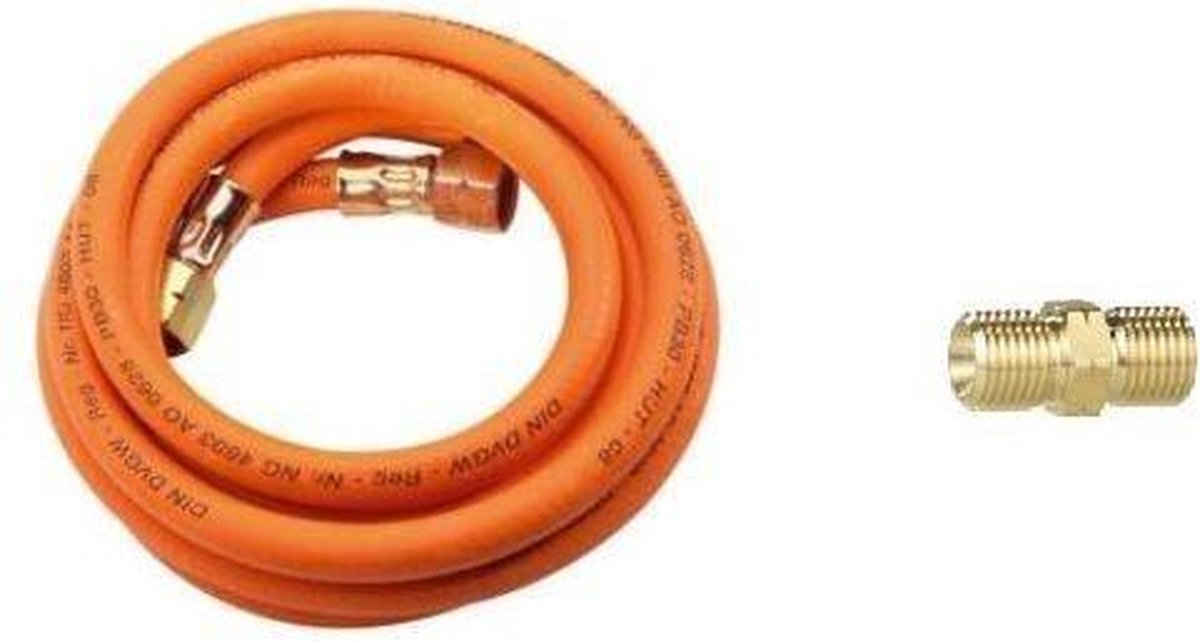 CFH 3 meter gasslang + gasslangverbinder complete gas slang