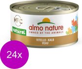 Almo Nature - Kalfsvlees - Kattenvoer - 24 x 70 g
