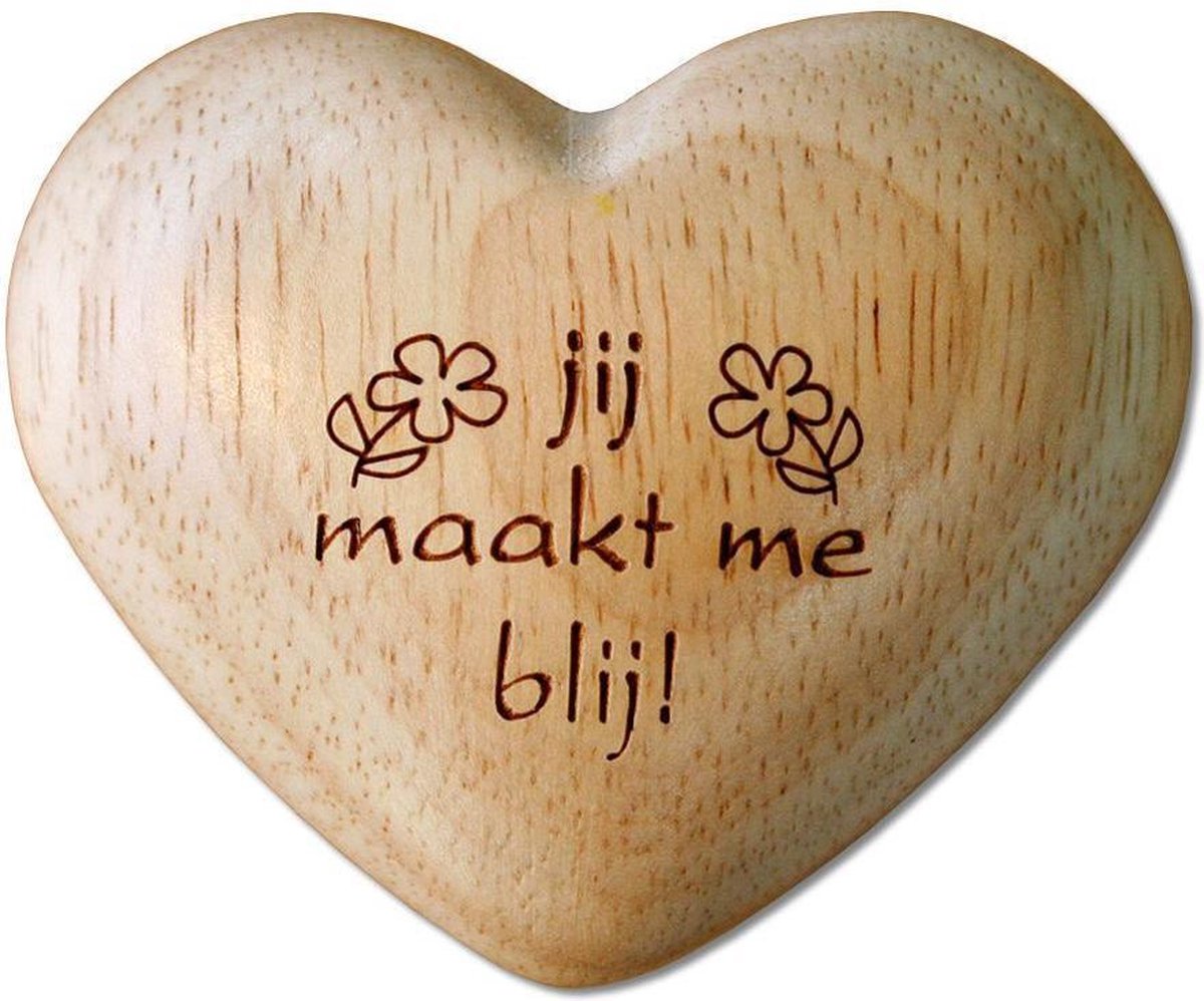 Jij maak mij blij Houten Hart