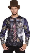 3 stuks: Fotorealistisch shirt - Mr Steampunk - Medium