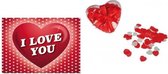 Confettis de bain en forme de coeur avec valentine - Cadeaux pour la Saint Valentin