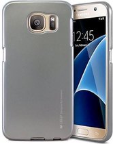 Galaxy S7 Metallic Jelly hoesje Backcover Grijs
