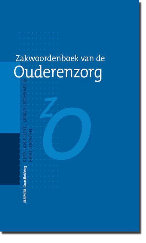 Cover van het boek 'Zakwoordenboek van de ouderenzorg' van A.A.F. Jochems en K.J. Fluijt