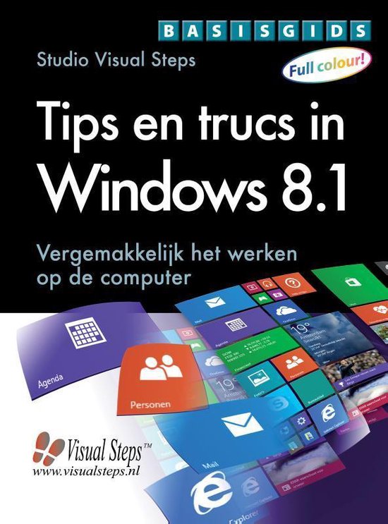 Cover van het boek 'Basisgids tips en trucs in Windows 8'