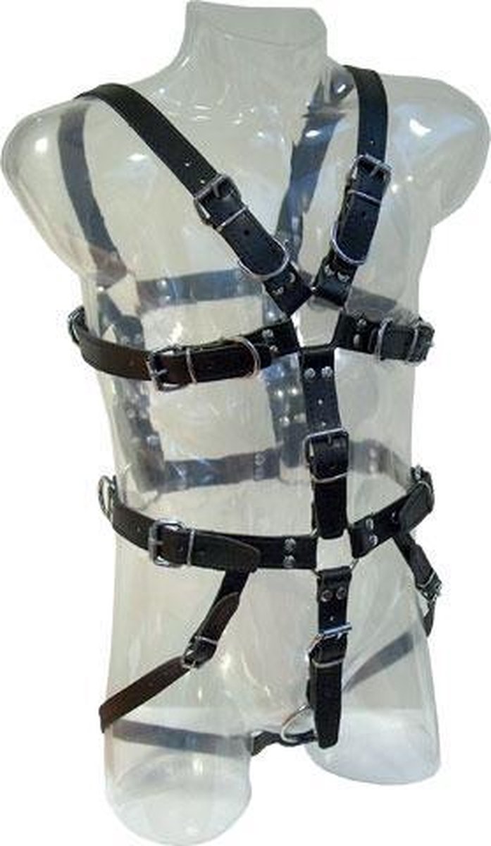 Mister b leather slave harness lockable xl
