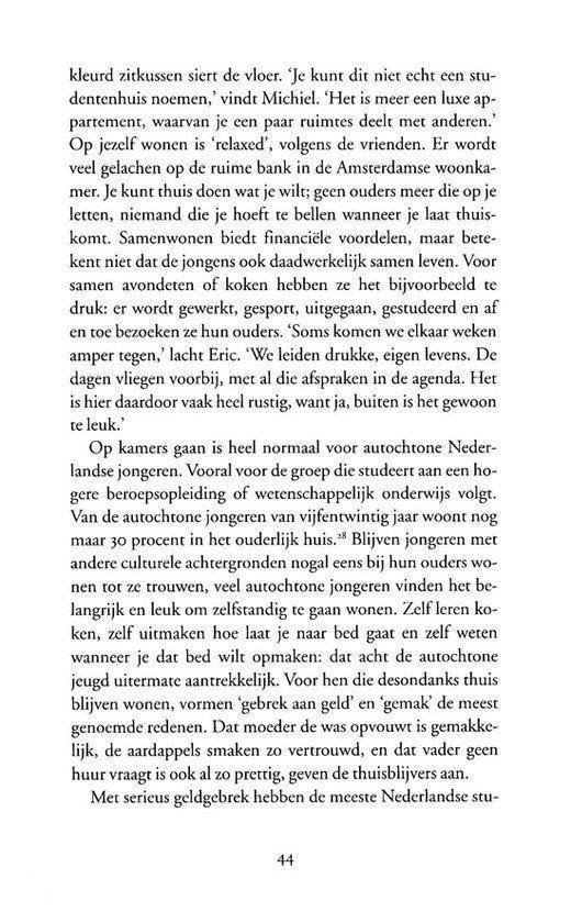 Tekstpagina met informatie over de Nederlandse jeugdcultuur.