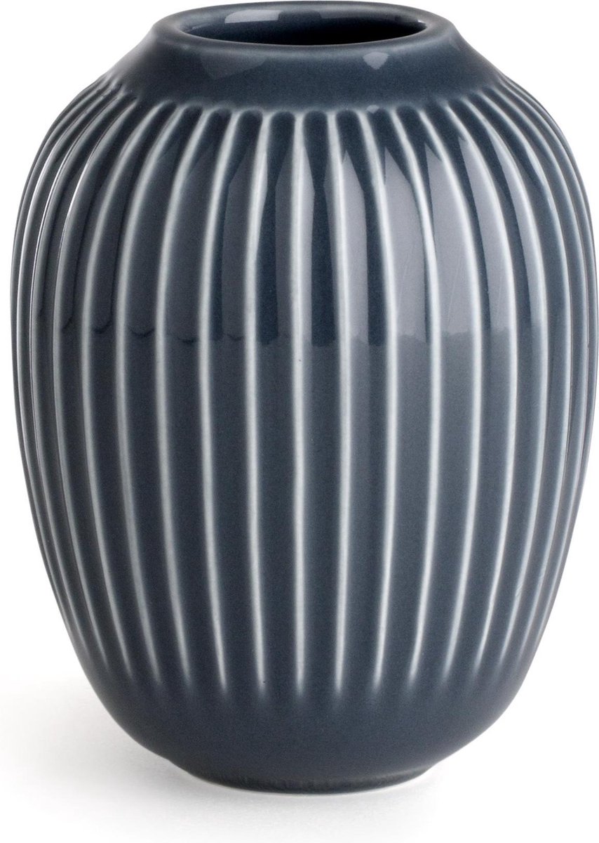 Kähler Design Hammershøi Vaas - Ø 8,5 cm - Hoogte 10 cm - Antraciet