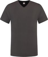 Tricorp t-shirt v-hals slim-fit - 101005 - donkergrijs - maat 5XL