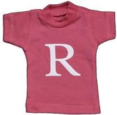 Naamslinger Lettershirts roze R