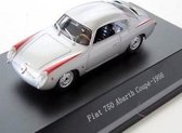 Fiat 750 Abarth Coupe silver/red striping 1:43