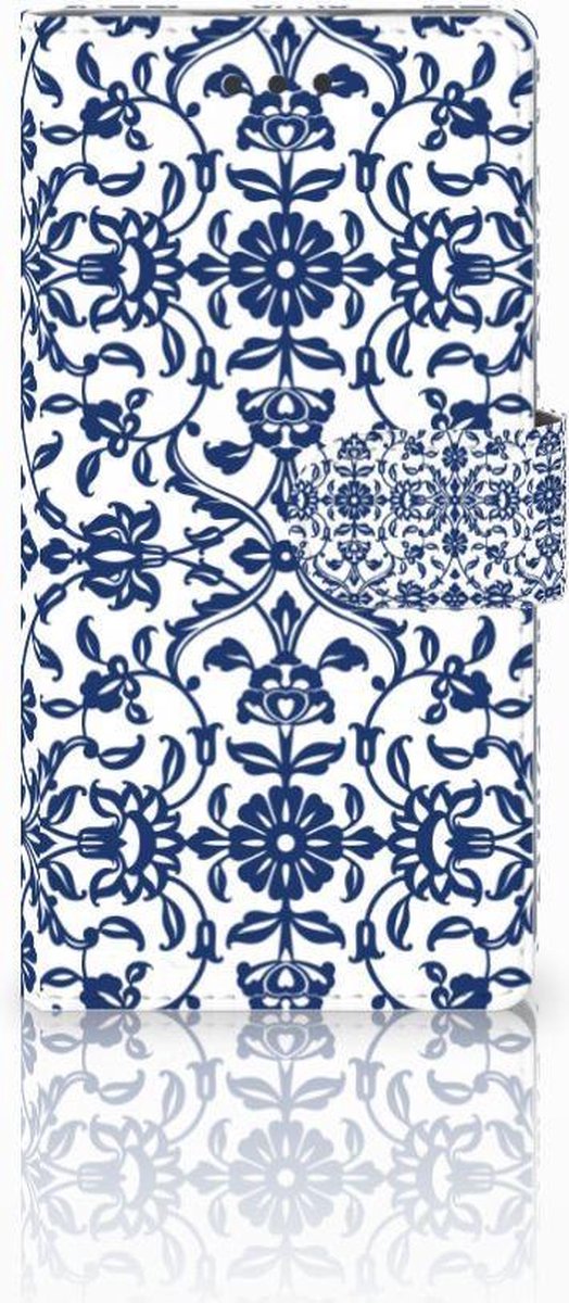 Huawei Ascend P8 Lite Hoesje Flower Blue