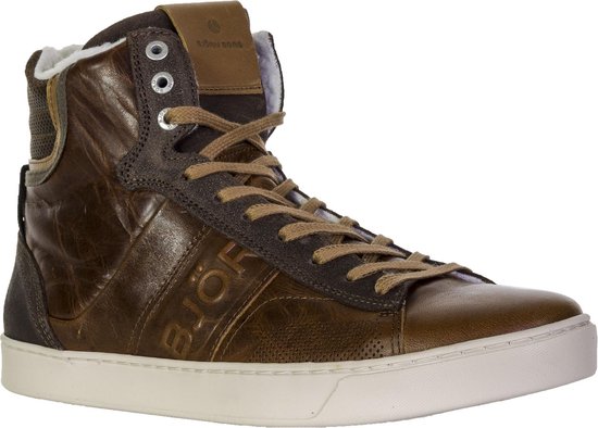Bjorn Borg Heren Sneakers Kansas High - Cognac - Maat 42 | bol.com