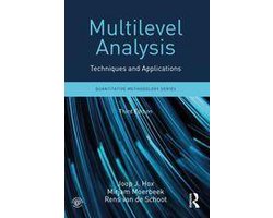 Omslag van Quantitative Methodology Series - Multilevel Analysis