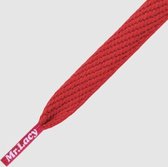 Flatties Laces (Red) 2000060002943-lacy- Rood maat 130 cm lang 10 mm breed