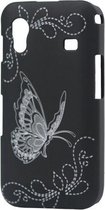 Butterfly Laser Gegraveerd Hard Case Samsung Galaxy Ace Black