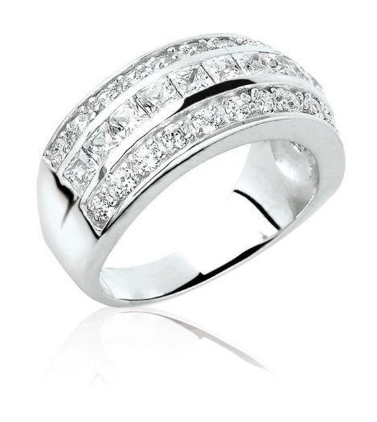 Zinzi Silver Jewels Zirkonia Ring ZIR307-52 (maat 52)