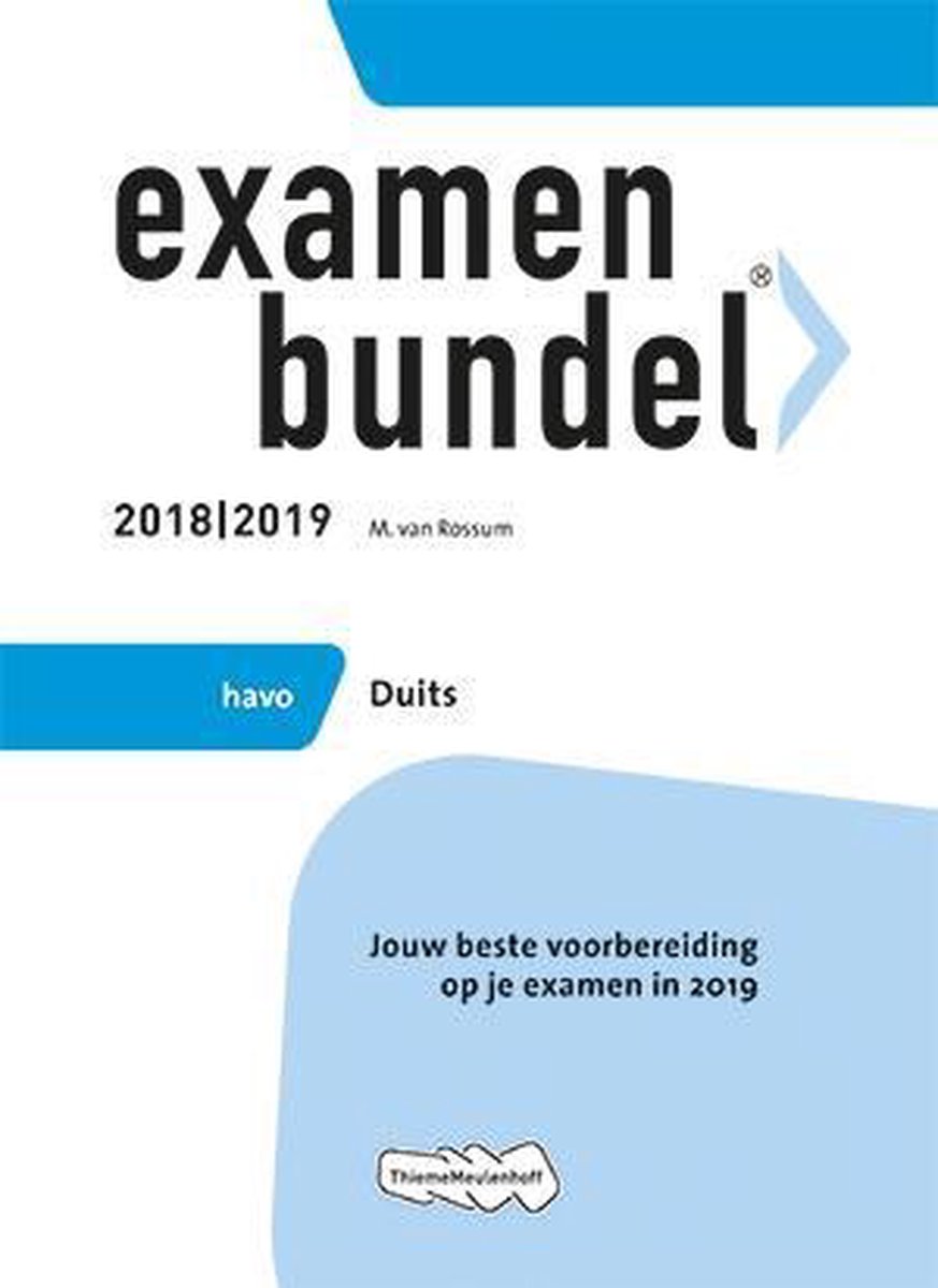 Examenbundel havo Duits 2018/2019 - Examenmateriaal